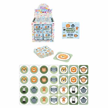 เกมความจำขนาดเล็ก - ลายสัตว์ป่า - ในกล่องโชว์ (64 ชิ้น)