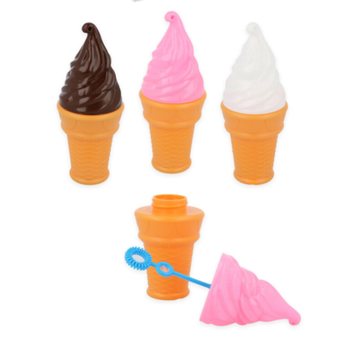 ของเล่นเป่าฟองสบู่รูปไอศกรีมขนาดใหญ่ 50ML ในกล่องโชว์ (24 ชิ้น)