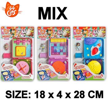 ชุดของเล่น 44CATS MIAO CITY บนแผงการ์ด - ขนาด: 18x4x28 ซม. - คละแบบ (40 ชิ้น)