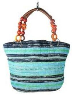 B-FAIR กระเป๋า Beads น้ำตาล/ฟ้าอ่อน (1 ชิ้น)