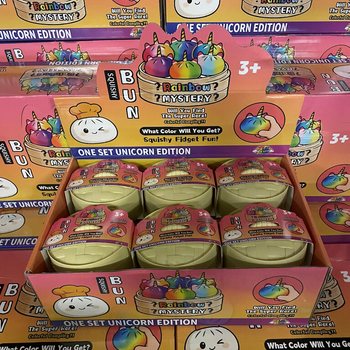 RAGE - สกุชชี่เกี๊ยวใบใหญ่ - รุ่นยูนิคอร์น (8.5 x 8.5 x 7.5 ซม.) (12 ชิ้น)