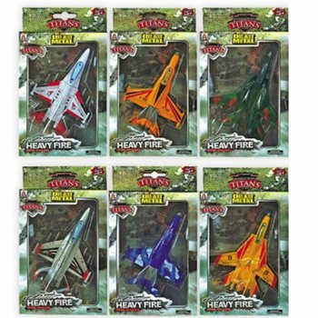 เครื่องบิน F16 เหล็ก Die-Cast (6 ชิ้น)