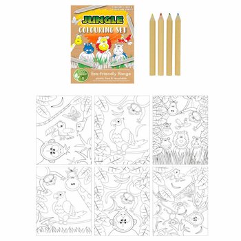 เป็นมิตรต่อสิ่งแวดล้อม &ndash; ชุดวาดเขียนสัตว์ป่าจังเกิล (25 ชุด)