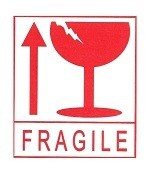สติกเกอร์ระวังแตก / ฉลาก Fragile (45 แผ่น)