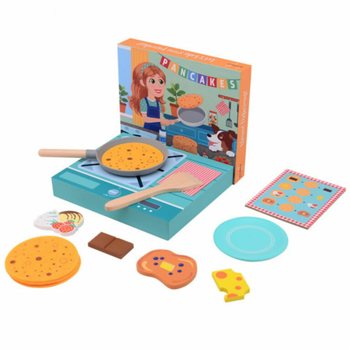 JOUECO - ชุดของเล่นทำแพนเค้กไม้ - สำหรับเด็กอายุ 3 ปีขึ้นไป (1 ชิ้น)