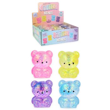 ตุ๊กตาหมีบีบ สควีช แบร์ - ไส้ชูการ์ คละสีในดิสเพลย์ (12 ชิ้น)