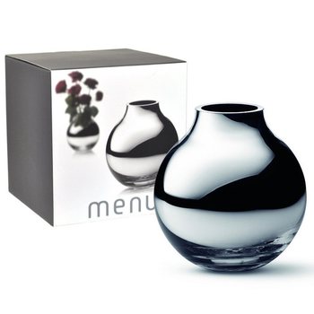 MENU แจกันทรงกลมสีเงิน | แจกันลูกแก้วสุดหรู B2B