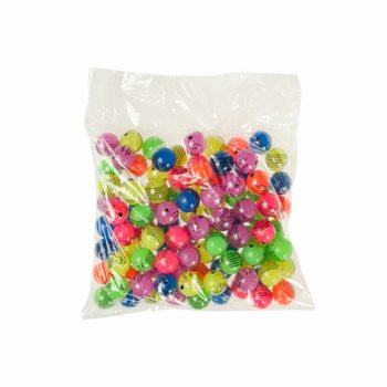 ลูกบอลกระเด้งสีนีออนคละสี &Oslash; 2.7 ซม. (100 ชิ้น)