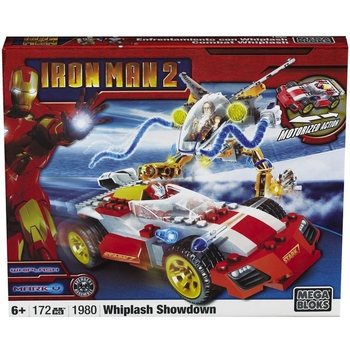 ชุดตัวต่อ MEGA BLOKS Iron Man 2 Whiplash Showdown - 1980