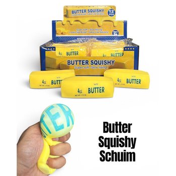 RAGE - สกุชชี่เนย SQUISHY BUTTER - ไส้โฟมนุ่ม - SLOW RISING - ขนาด 11x4x4 ซม. - ในกล่องดีสเพลย์ (12 ชิ้น)