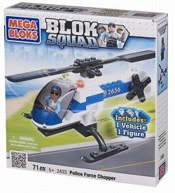 เฮลิคอปเตอร์ตำรวจ MEGABLOKS BLOK SQUAD - 2433 (1 ชิ้น)