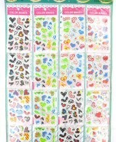 สติกเกอร์รูปหัวใจบนการ์ด (16 ชิ้น)