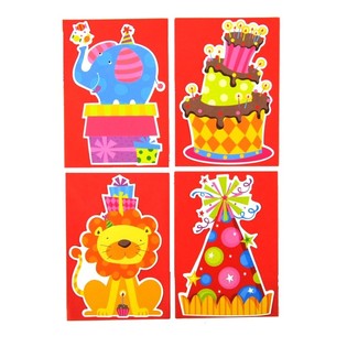 การ์ดเชิญวันเกิดเด็ก + ซองจดหมาย (24 ชุด)