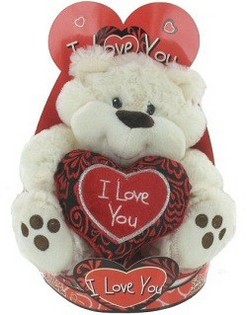 ตุ๊กตาหมีขนนุ่มขนาดใหญ่ 'I Love You' (2 ชิ้น)