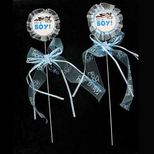 ป้ายปักเค้กเด็กแรกเกิด - It's a Boy (12 ชิ้น)