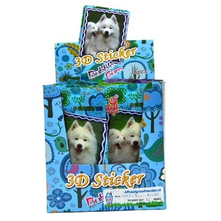 สติกเกอร์ 3 มิติพร้อมหมากฝรั่ง (36 ชิ้น)