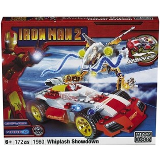 ชุดตัวต่อ MEGA BLOKS Iron Man 2 Whiplash Showdown - 1980