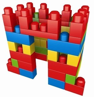 MEGA BLOKS บล็อกตัวต่อขนาดใหญ่ในกระเป๋า (70 ชิ้น) - 8309