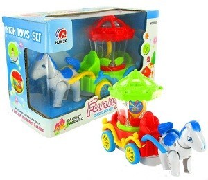 รถม้าของเล่น Bump & Go Magic Wagon มีไฟและเสียง