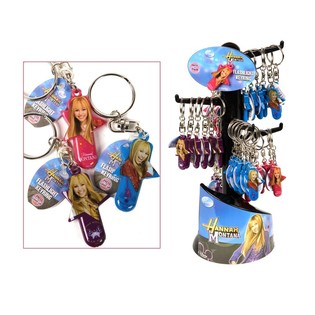 พวงกุญแจ HANNAH MONTANA แบบมีไฟ พร้อมกล่องโชว์ (36 ชิ้น)
