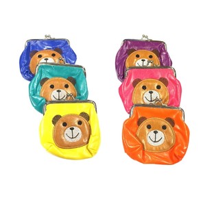 กระเป๋าสตางค์เด็ก ลายหมี คละสี (6 ชิ้น)