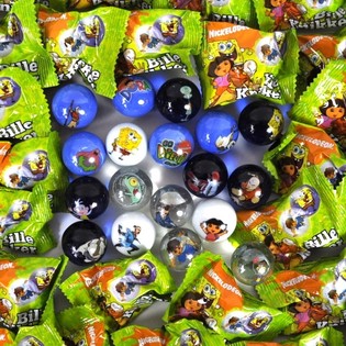 ลูกแก้วลิขสิทธิ์ - NICKELODEON ดอร่า, สปอนจ์บ็อบ (96 ชิ้น)
