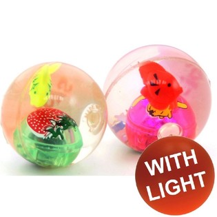 ลูกบอลเด้งดึ๋งแบบใส มีไฟ LED (36 ชิ้น)