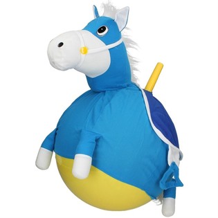 ลูกบอลกระโดดลายม้า JOLLY JUMPER - สีน้ำเงิน