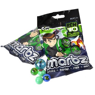ลูกแก้ว Ben 10 ในถุง - 5 ลูก (ชุด 15 เซ็ต)