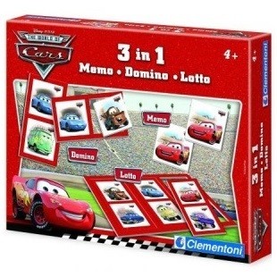 เกม 3-IN-1 ดิสนีย์ พิกซาร์ คาร์ส (CARS) - เมโม - โดมิโน - ล็อตโต
