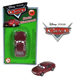 รถของเล่น Disney Cars Carlo Maserati บนการ์ด (12 ชิ้น)