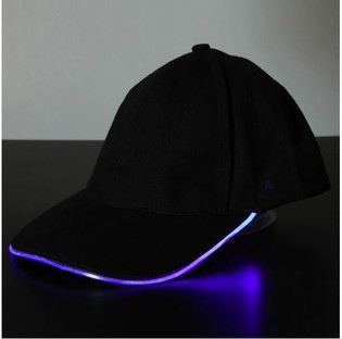 หมวก LED เรืองแสง / หมวกปาร์ตี้ - สี: ม่วง (12 ชิ้น)
