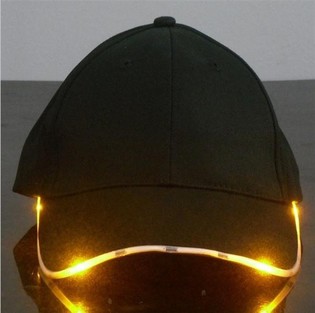 หมวกไฟ LED ส่องสว่าง / PARTY CAPS - สี: ส้ม (12 ชิ้น)