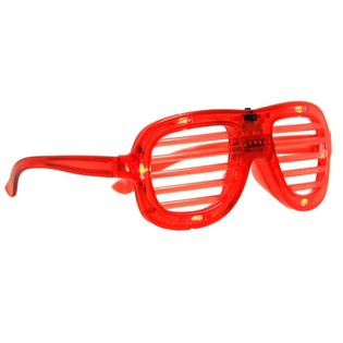 แว่นตา SHUTTER SHADES ฑร้อมไฑ LED - มี: แดง (12 ชิ้น)