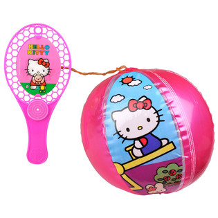 ชุดไม้แร็กเก็ตลูกบอลยางยืด Hello Kitty (12 ชิ้น)