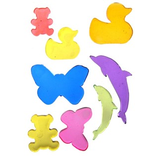 สติกเกอร์เจลตกแต่ง Jelly Gems ขนาด 22x12 ซม. (24 ชิ้น)