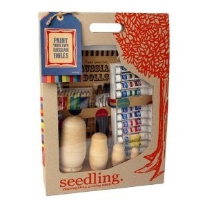 Seedling ชุดงานประดิษฐ์สร้างสรรค์ - ระบายสีตุ๊กตาแม่ลูกดกด้วยตัวเอง (Matryoshka)