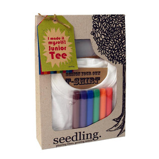 ชุดทำเสื้อยืดแฮนด์เมด SEEDLING - ออกแบบเสื้อยืดเด็กเล็กของคุณเอง 1-2 ปี (บรรจุ 2 ชิ้น)