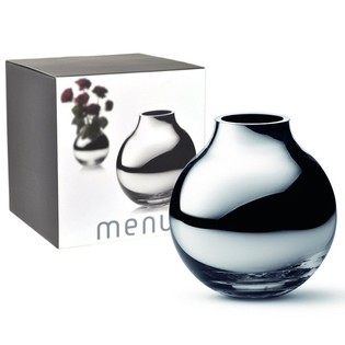 MENU แจกันทรงกลมสีเงิน | แจกันลูกแก้วสุดหรู B2B