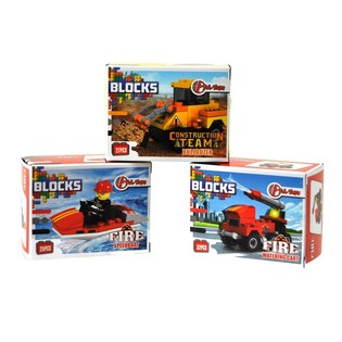 ตัวต่อ Bricks - ซีรีส์ดับเพลิง/ก่อสร้าง (9 ชิ้น)