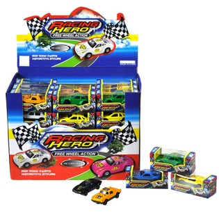 รถของเล่นเหล็ก Die-Cast ในกล่องโชว์ (60 ชิ้น)