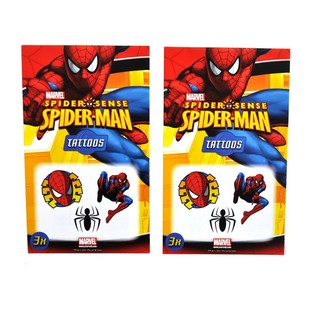 รอยสักมาร์เวล 3 ชิ้น - รุ่น: สไปเดอร์แมน (50 ชิ้น)