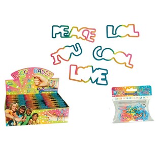 ***ราคาถูกมาก*** กำไลข้อมือเด็ก LUCKY BANDS - รุ่น: คำพูด (24 ชิ้น)