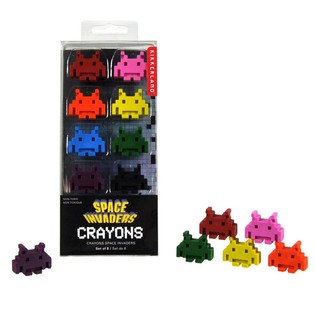 8 ชิ้น สีเทียน SPACE INVADERS ในกล่อง (12 กล่อง)
