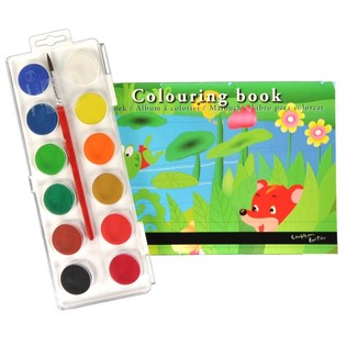 สมุดระบายสี ROYAL TALENS พร้อมสีน้ำ 12 สี (30 เล่ม)