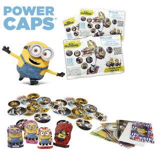 มินเนี่ยน POWER CAPS FUN PACK เครื่องยิงแผ่นดิสก์ในถุงสุ่ม (100 ชิ้น)