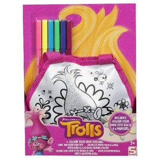 TROLLS ระบายสีประดิษฐ์กระเป๋าด้วยตัวเอง (8 ชิ้น)