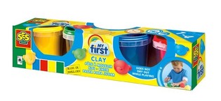 SES My First - แป้งโดว์ปลอดภัยสำหรับเด็กเล็ก 4 สี (1 ชิ้น)