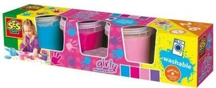 Ses สีระบายด้วยนิ้วมือ Girly, ชุดสี 4x150ml (1 ชุด)
