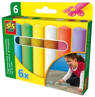 ชอล์กเขียนถนน SES แพ็ก 6 ชิ้น (1 ชุด)